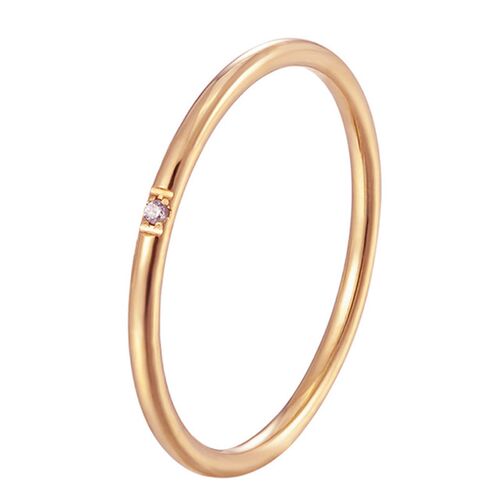 小众高货New Fashion 1mm stainless steel Cubic Zirconia Thin