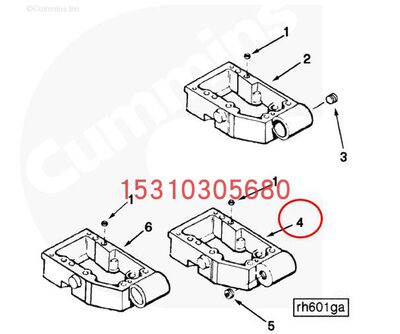 网红康明斯柴油发动机KTA38-P900-C1200-P780摇臂室3629537配件零