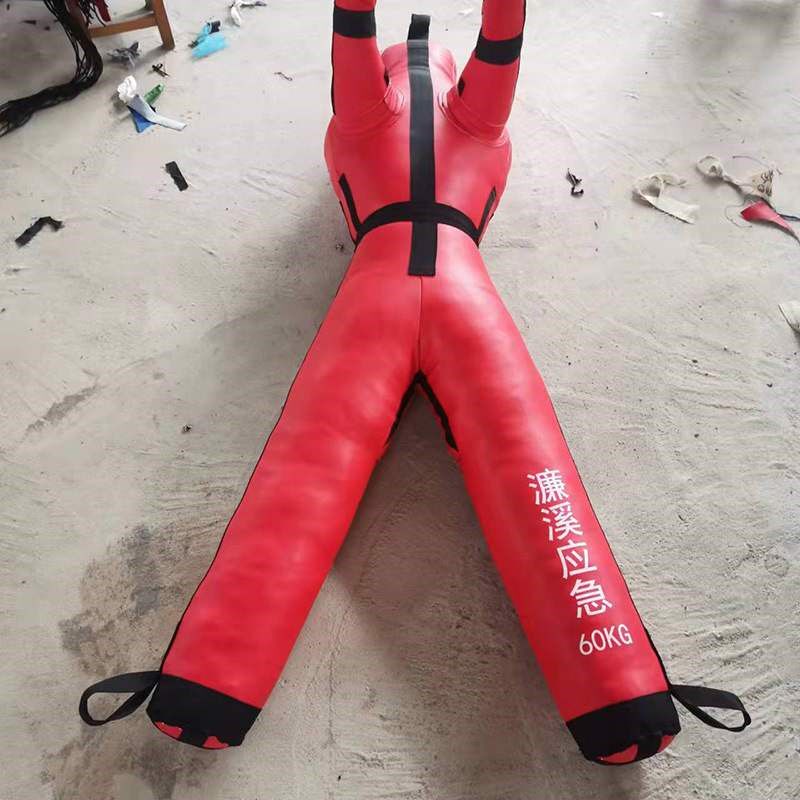 搏击发泄人偶 h摔跤拳击陪练人形沙袋 消防救援演习训练双腿假人