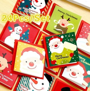 Christmas Bless Pcs Mini Kids Greeting lot Card