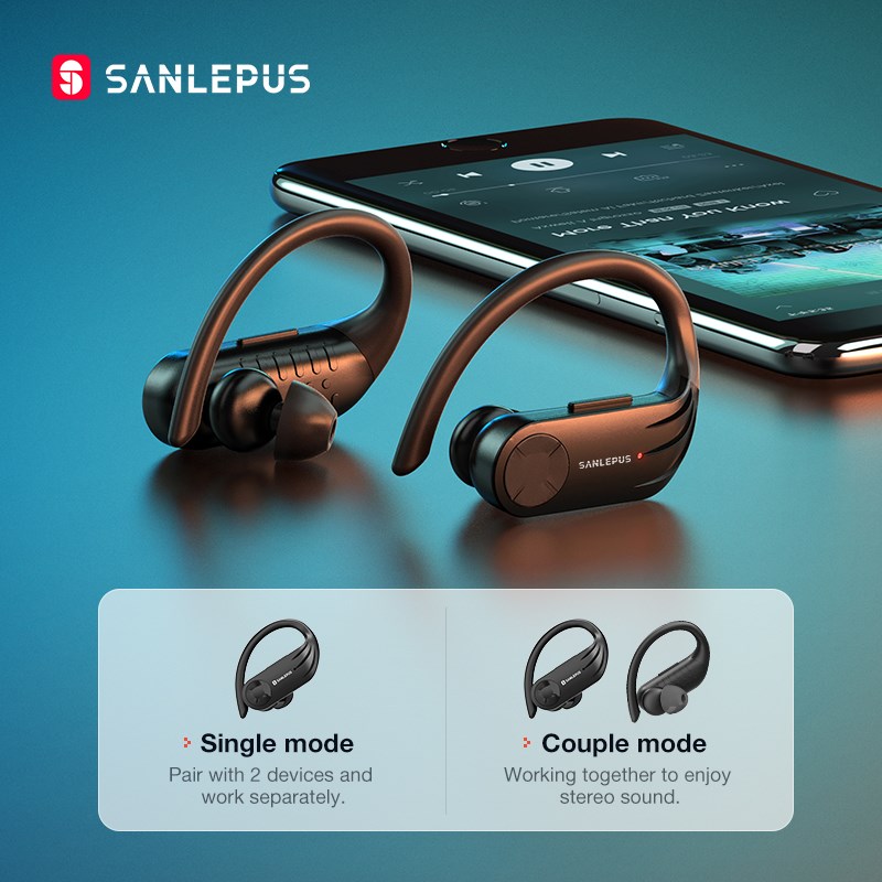 推荐SANLEPUS B1 TWS Wireless Headphones Bluetooth Earphones