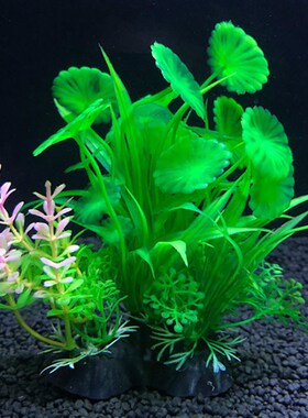 现货12 Kinds Artificial Aquarium Decor Plants WateVr Weeds O