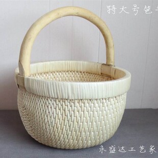 热卖柳编收纳筐篮子八斗提篮蔬菜馒头筐民间工艺笸罗筐子