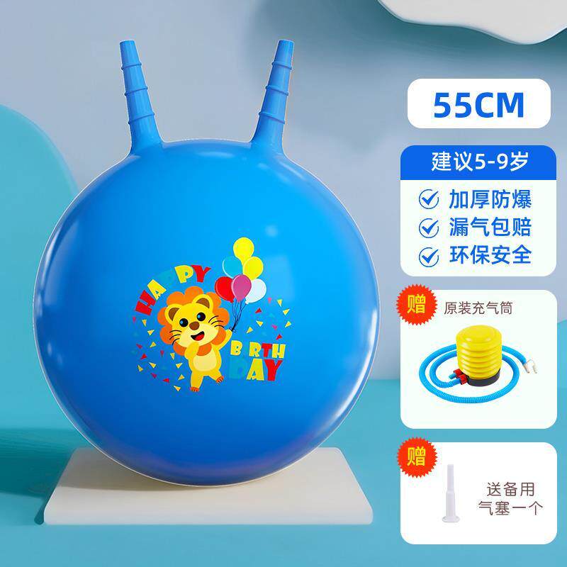 小众高货羊角球弹跳玩具儿童感统训练幼儿园宝宝健身跳跳球弹力蹦