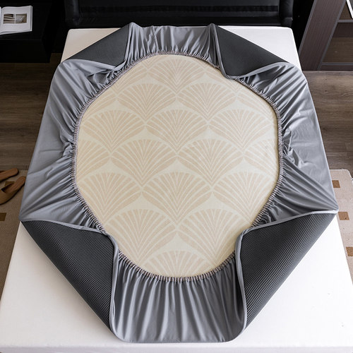 夏季凉感冰丝凉席床笠款三件套抗菌夏天凉感养生席可水洗空调软席