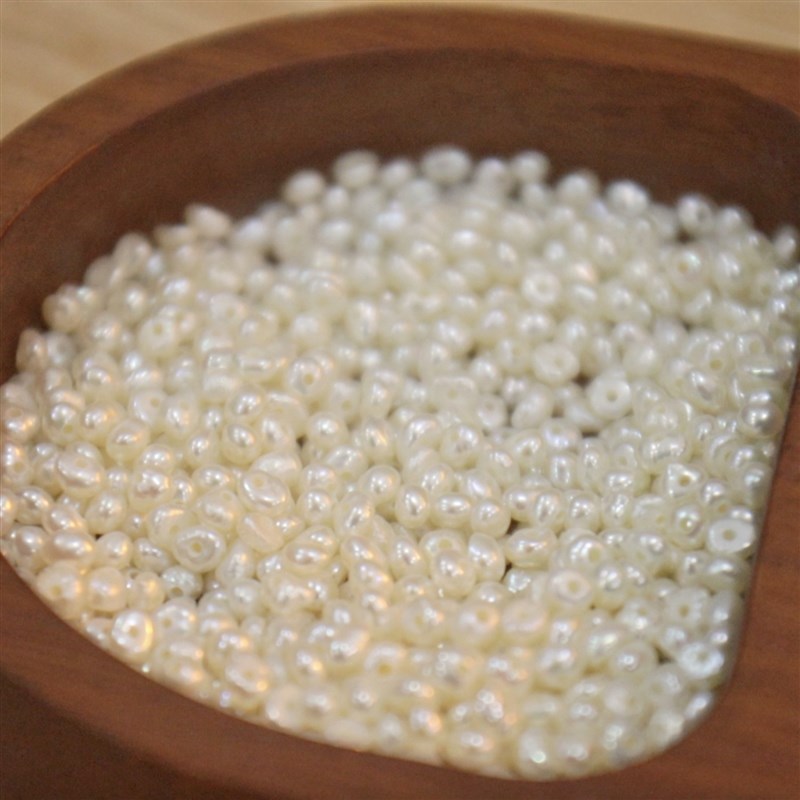 【天然淡水隔片珍珠】小颗粒散珠裸珠diy手链项链耳饰品配件材料