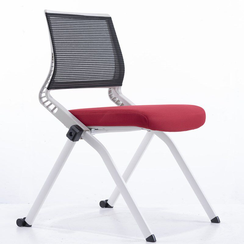 带扶手培训椅网布会议椅带轮接待洽谈椅会客椅写字板学生一体椅