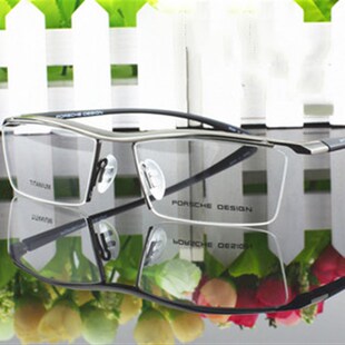 纯钛材质眼镜男  超轻半框眼镜架 近视眼镜框 男款 潮