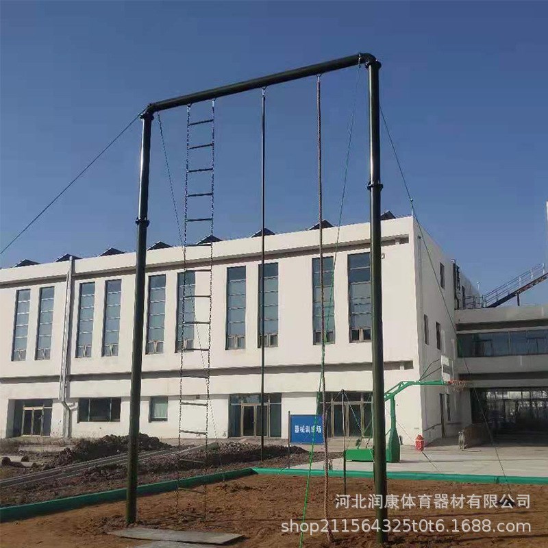 部队拓展体能训练攀爬架攀登架户外爬绳爬杆爬软梯三合Z一室外器