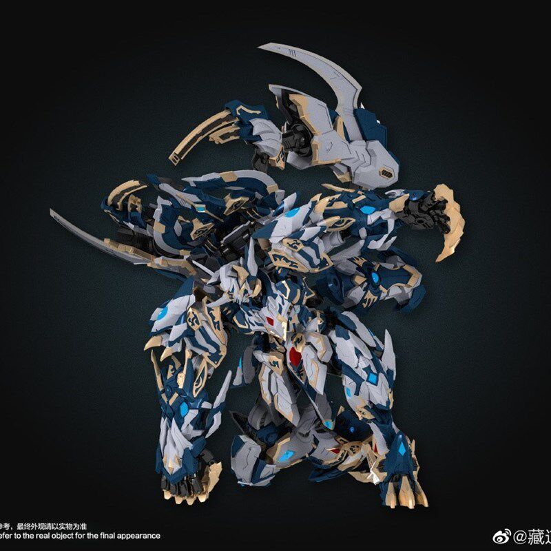预订包邮藏道模型p七夜tm四神兽白虎机甲合金成品模型.