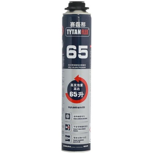门窗专用填充发泡胶赛磊那65泡沫填缝剂防水高硬度聚氨酯保温隔音