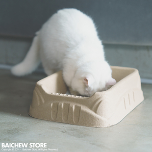 白猪商店 毛爪免洗猫砂盆 可抛弃型宠物猫厕所周抛月抛猫砂盆环保