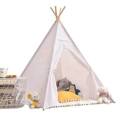 速发kids teepee tent kids indian canvas playhouse sleeping d