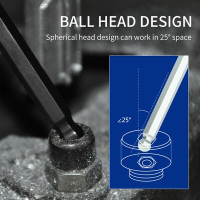 Allen Key Set 9 Pces Torx Screwdriver Double-End L Type Star