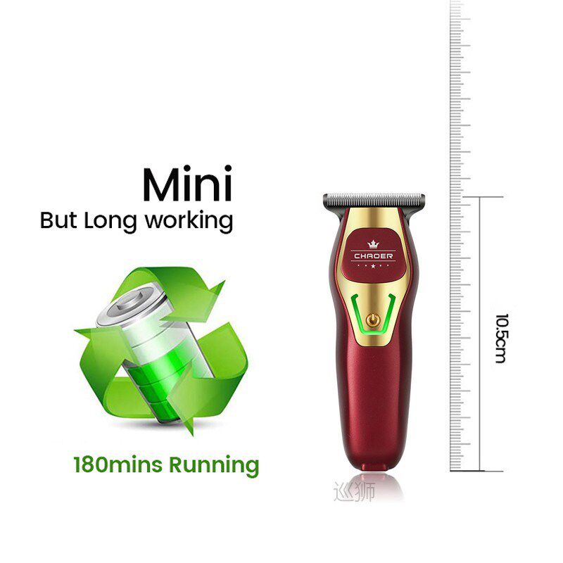 Mini Professional Hair Trimmer Men 0MM Electric Clipper Barb