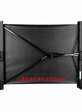 热销新品便携桌面幕布50寸40寸移动平开立式小型横拉家用抗光投影