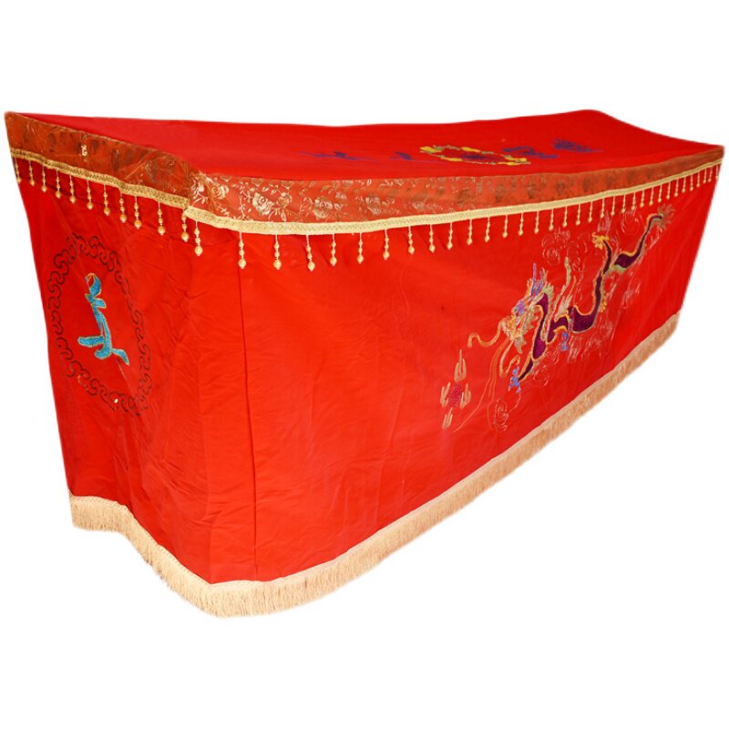 速发寿衣配件棺罩棺衣高档绣花龙凤八仙棺材n罩布老人冲喜白事殡