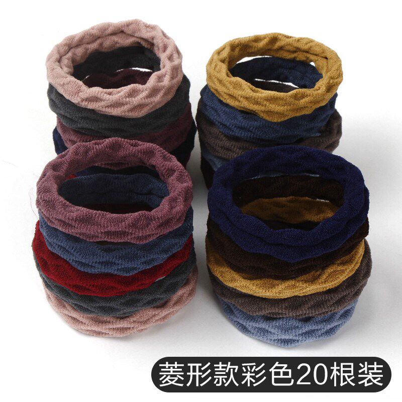 头绳女简约成人马尾辫基础扎头发加粗发圈 头发饰品皮筋发绳新款
