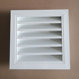 定做铝合金防雨百叶窗  室外电力箱变基础单层外墙通风口厕所透气