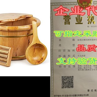 新品 Tub Soaking Wooden Bath Spa Wood for Soak Foot Buck