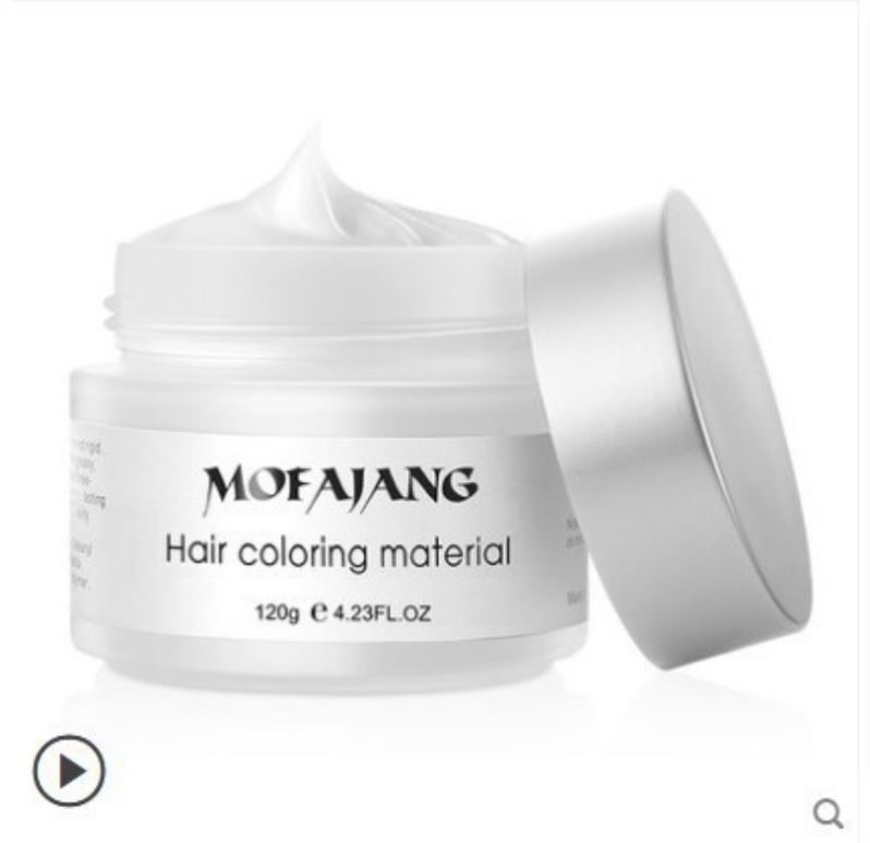 奶奶灰造型发蜡膏一p次性银白色发泥定型清香男士发胶啫喱