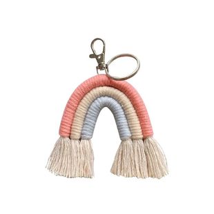 Keychains BoJho Handmade Womeo WeavingeRainbow Holde fnr