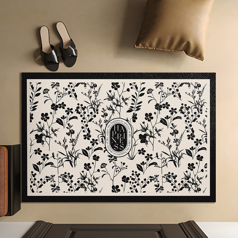 入户门地垫法式高级感进门门口玄关脚垫耐脏可擦免洗pvc皮革地毯,居家布艺,入户地垫,淘宝优惠券,粉丝福利购,淘宝优惠卷