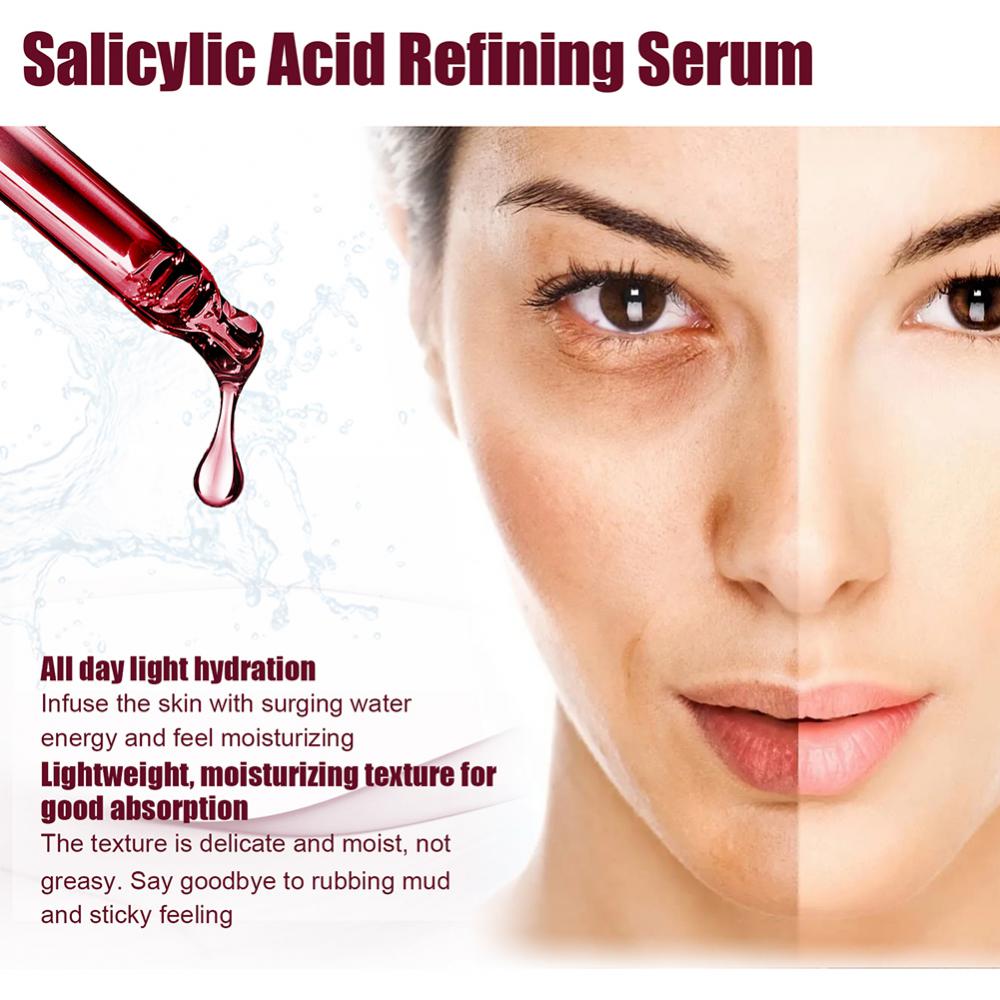 网红Salicylic Acid Serum Shrink Pores Exfoliating Moisturizi