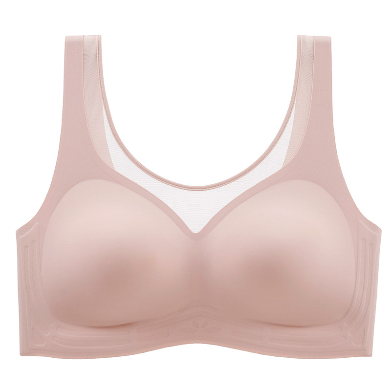 夏季美背天然f乳胶内衣女小胸聚拢无痕无钢圈防下垂收副乳文胸背