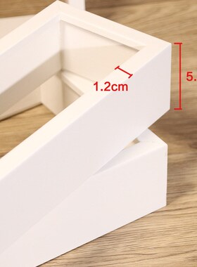 定制空框立体中空相框纸雕灯框灯光画框N立体干花标本展示框
