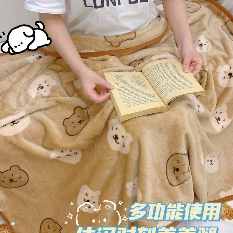 午睡毯教室用儿童披肩毛毯单人宿舍加厚女生学生宿舍办公室小毯子