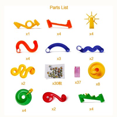 Marble Race Run Maze  Track DIY Construction Building Blocks