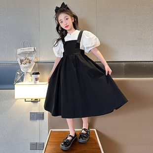 女童套装夏季休闲洋装2023新款夏天网红女孩洋派时髦夏款两件套