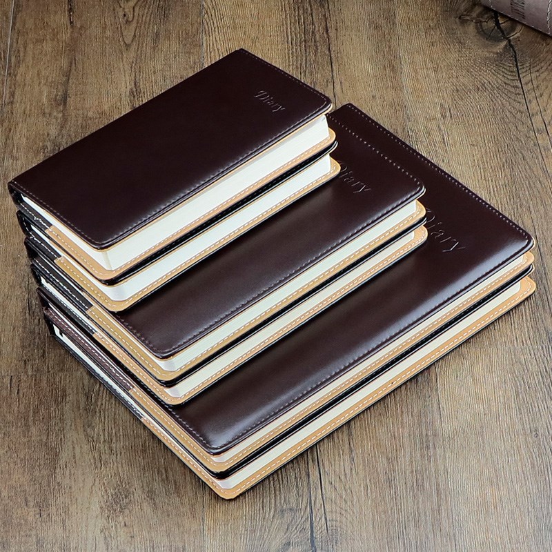 a5创意简c约笔记本商务日记本文具复古高档皮面本记事本子定制log