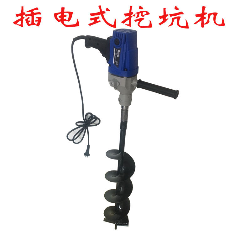 电动钻土钻土打孔钻机地钻头钻杆大棚果树施U肥挖坑机打坑洞