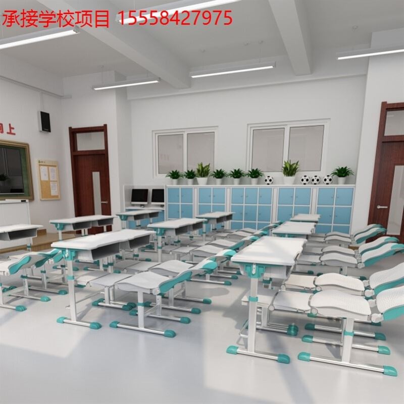 学生午休椅可升降折叠学校课桌椅中小学生教室可平躺午睡桌椅厂家