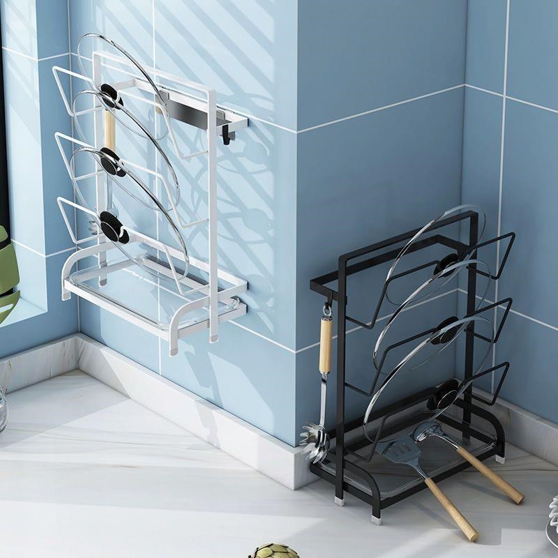 锅盖架子置物架厨房免打孔锅盖架案板墙上菜板砧板置物收纳神器