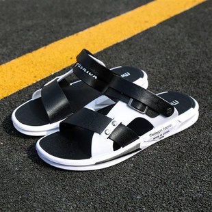 男士凉鞋2023新款夏季外穿防水防臭防滑青少年开车拖鞋两用沙滩鞋