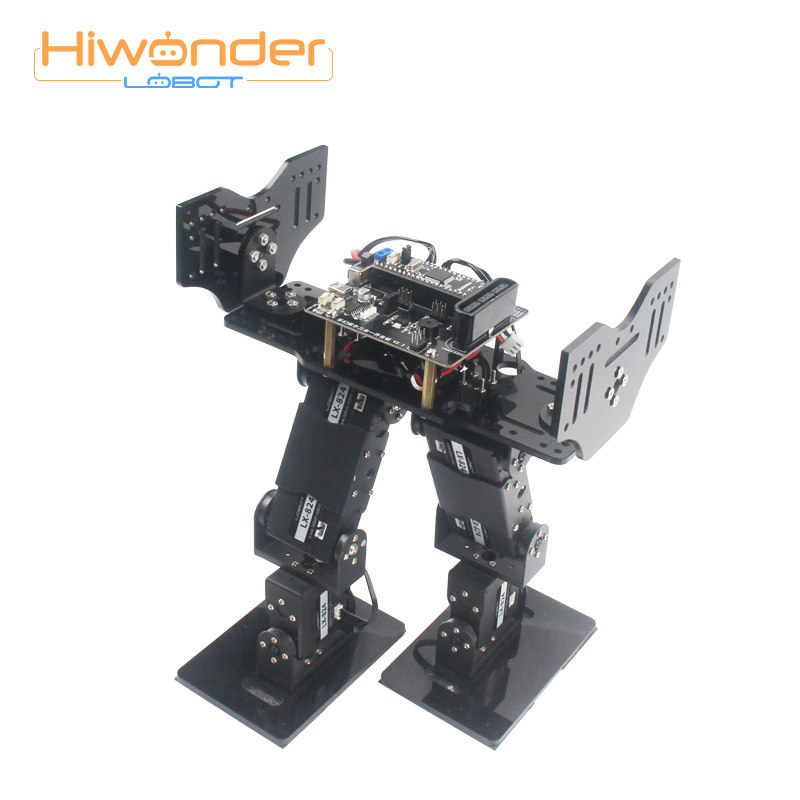 速发开源窄足双足机器人套件  6a自由度行走翻跟头拐弯 竞赛比赛