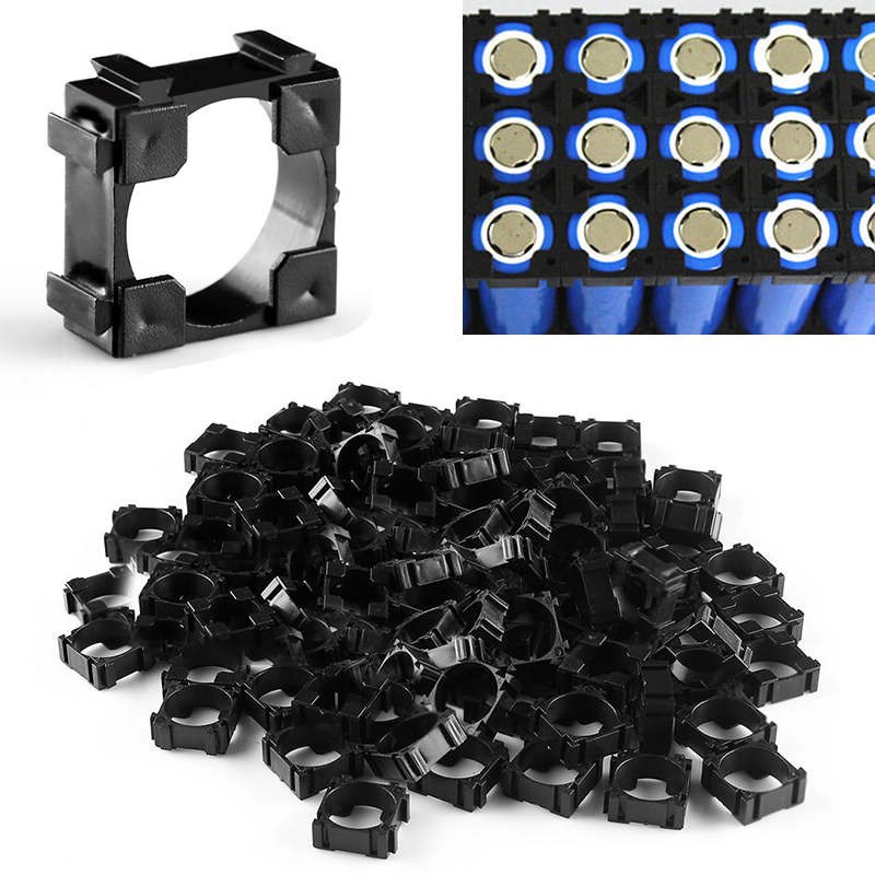 100pcs 18650 Battery Cell Holder Safety Spacer Radiating She