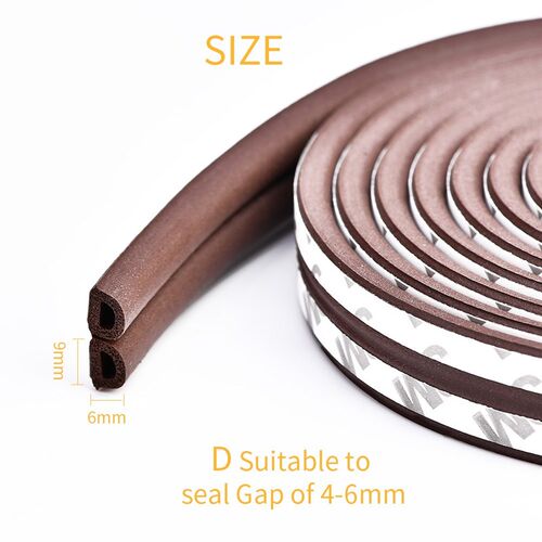 10M  DIEP Self Adhesive Door Sealing Strips Self Adhesive Wi