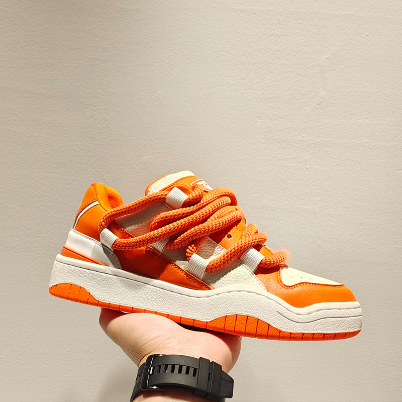 心想事橙/小众设计情侣面包鞋男鞋秋季透气休闲百搭国潮运动板鞋,流行男鞋,休闲板鞋,淘宝优惠券,粉丝福利购,淘宝优惠卷