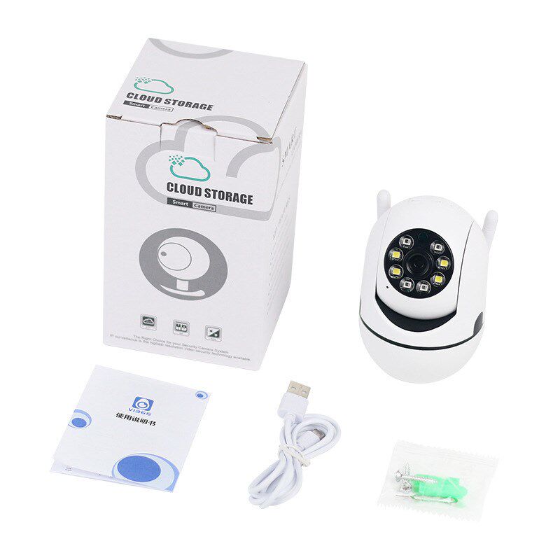 A7无线wifi安防监控摄s像头360度夜视远程高清室内外壁挂式摄像机