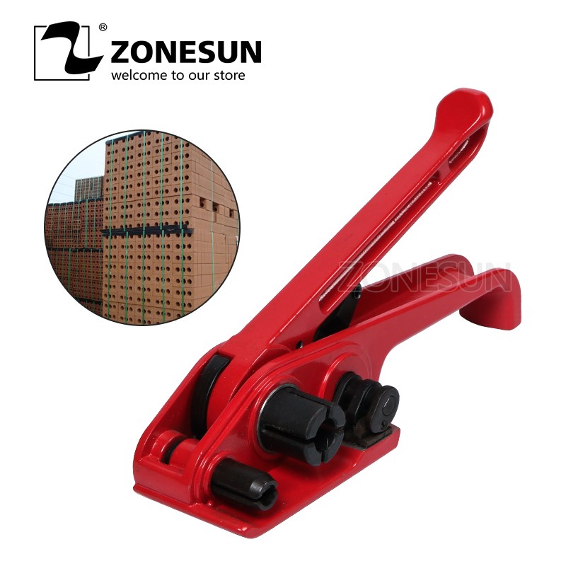 ZONESN Handheld Manual Strapping Tool Strap Sealer and Tensi