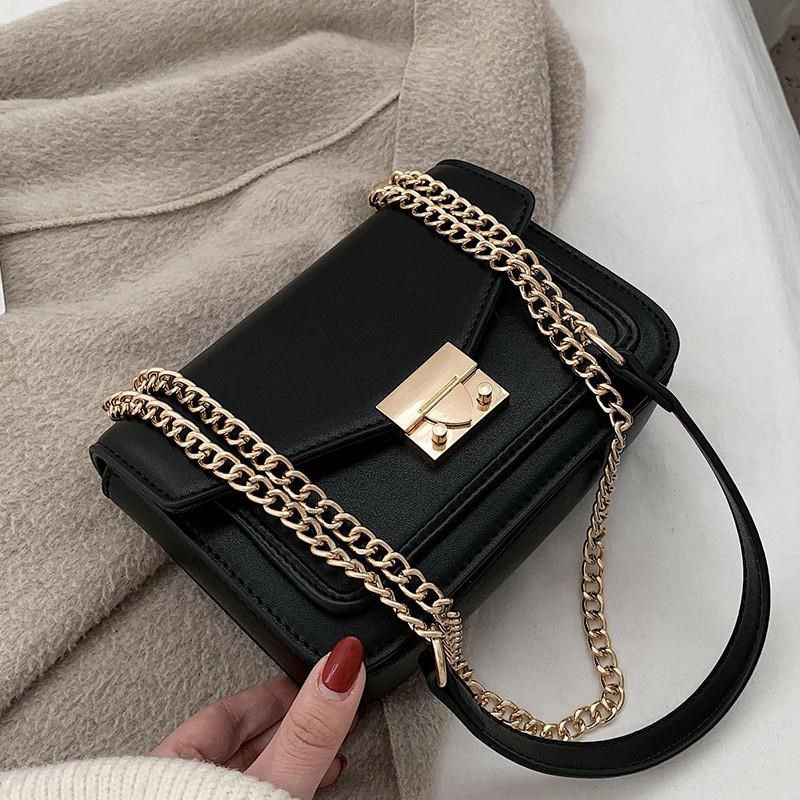 复古小包包女2024新款高级质感黑色斜挎包洋气百搭单肩链条小方包,箱包皮具/热销女包/男包,小方包,淘宝优惠券,粉丝福利购,淘宝优惠卷