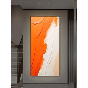 进门生财入户玄关挂画客厅正对门玄幻装饰画过道走廊尽头墙面壁画