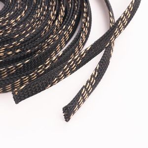 极速1pcs x 10M 8mm Tight Braided PET Expandable Sleeving Bla