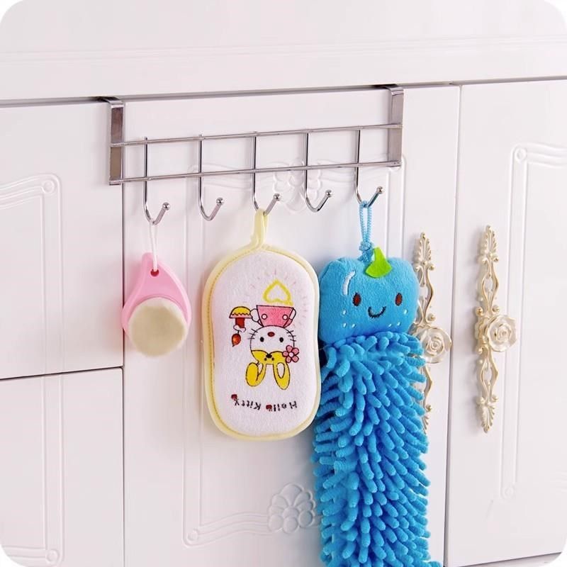 橱柜门后挂钩厨房置物架免打孔不锈钢挂架门背式勺子铲子收纳神器,收纳整理,挂门置物架,淘宝优惠券,粉丝福利购,淘宝优惠卷