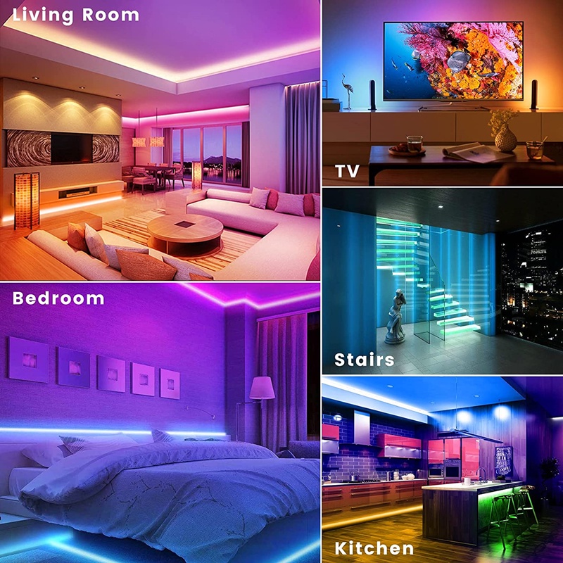 推荐Led Strip Lights 5050 Bluetooth 1M-30M 5V USB Led Light