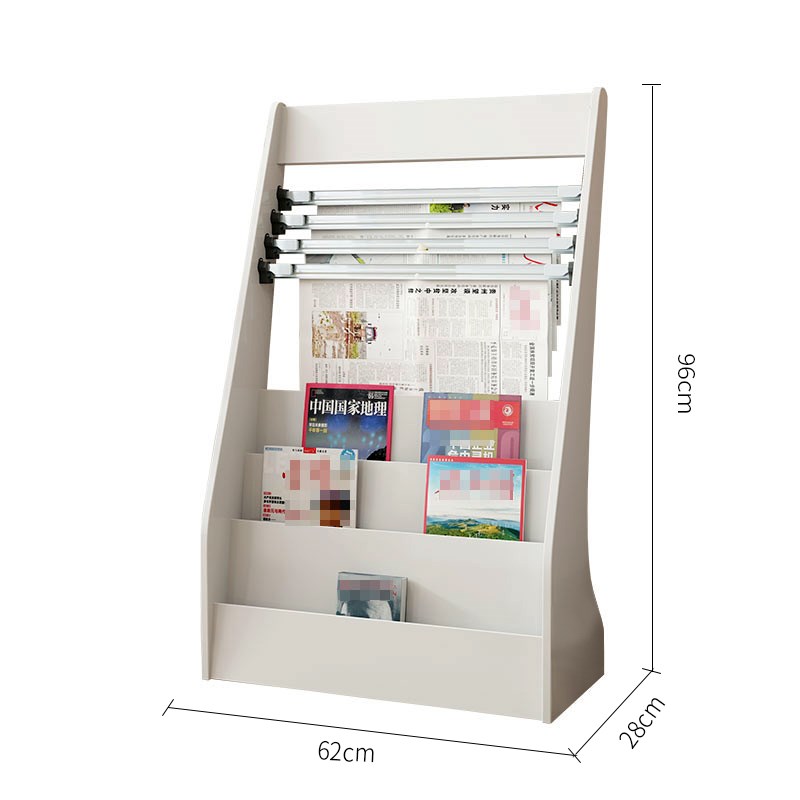 报纸架夹子书报架l木质杂志宣传落地展示收纳简易置物办公室报姜